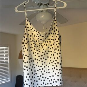 Elegant Black Polka Dot Camisole